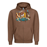 Chestnut nail hustler Zipper Hoodie - AdoDesignShop