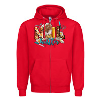 Red nail hustler Zipper Hoodie - AdoDesignShop