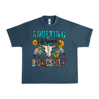 Midnight Navy adulting is some bullshit Urban Heavy Tee - OliviaCreatesArt