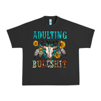 Pigment Black adulting is some bullshit Urban Heavy Tee - OliviaCreatesArt