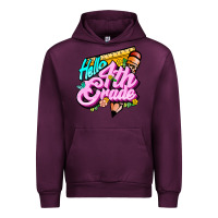 Mauve Wine hello 4th grade Urban Hoodie - JahusDesignShop