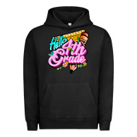 Pigment Black hello 4th grade Urban Hoodie - JahusDesignShop