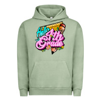 Pigment Oil Green hello 4th grade Urban Hoodie - JahusDesignShop