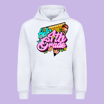 Hello 4th Grade Urban Hoodie Designed By Jahusdesignshop