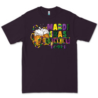 Plum mardi gras drinking team 12 inches 300 dpi Premium Tee - CowGirlArtShop