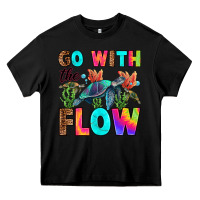 Black go with the flow Heavy Core Tee - RanaPortraitStore
