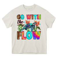 Cream go with the flow Heavy Core Tee - RanaPortraitStore