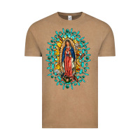 Vintage Coffee Our Lady Of Guadalupe Gemstone Sunflowers Vintage Tee - FaDigitalArtStudio