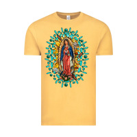 Vintage Mustard Our Lady Of Guadalupe Gemstone Sunflowers Vintage Tee - FaDigitalArtStudio