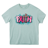 Arona Cancer Faith Cross Heavy Core Tee - HowdyJamesFarm