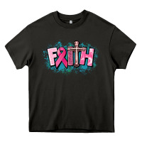 Asphalt Cancer Faith Cross Heavy Core Tee - HowdyJamesFarm