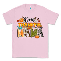 Bubblegum Pink one thankful mama Classic Tee - CowGirlArtShop