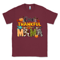 Burgundy one thankful mama Classic Tee - CowGirlArtShop