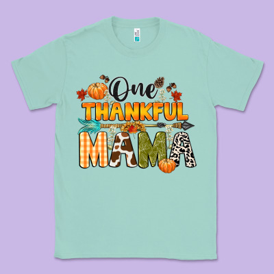 One Thankful Mama Classic Tee Designed By Cowgirlartshop
