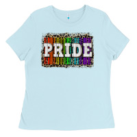 Baby Blue Pride barcode Ladies Tee - CowGirlArtShop