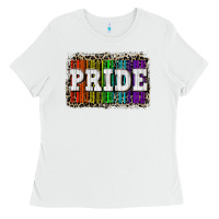 White Pride barcode Ladies Tee - CowGirlArtShop