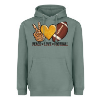 Sage peace love football Heavyweight Hoodie - AdoDesignShop