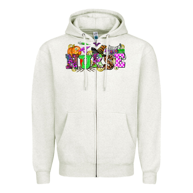 Halloween Nurse Zipper Hoodie by AdoDesignShop | Teevron