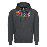 Smoke halloween nurse Zipper Hoodie - AdoDesignShop