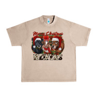 French Oak Merry Christmas Heifers Urban Heavy Tee - RanaPortraitStore