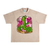 French Oak breast cancer cactus Urban Heavy Tee - FaDigitalArtStudio