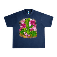 Navy breast cancer cactus Urban Heavy Tee - FaDigitalArtStudio