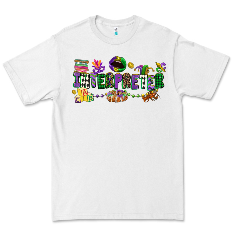 Interpreter Mardi Gras Premium Tee by CowGirlArtShop | Teevron
