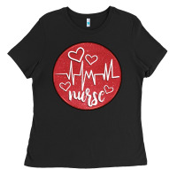 Black nurse coaster Ladies Tee - CowGirlArtShop