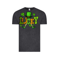 Vintage Black St. Patrick's lucky leprechaun Vintage Tee - OliviaCreatesArt