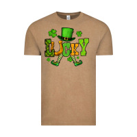 Vintage Coffee St. Patrick's lucky leprechaun Vintage Tee - OliviaCreatesArt