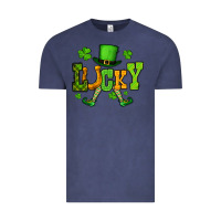 Vintage Denim St. Patrick's lucky leprechaun Vintage Tee - OliviaCreatesArt