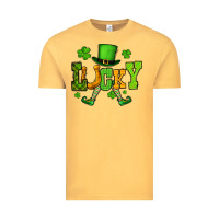 Vintage Mustard St. Patrick's lucky leprechaun Vintage Tee - OliviaCreatesArt