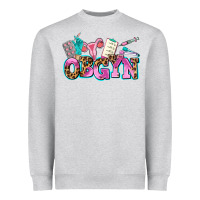Heather Grey obgyn Heavyweight Sweatshirt - AdoDesignShop