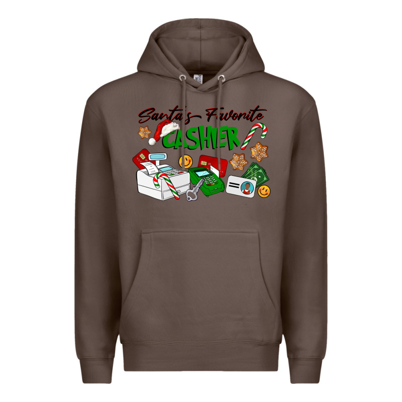 Santa's Favorite Cashier Premium Hoodie by LillyAllenDesigns | Teevron
