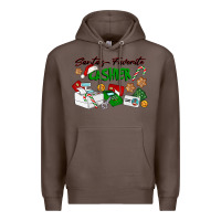 Coffee Santa's Favorite Cashier Premium Hoodie - LillyAllenDesigns