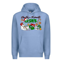 Colony Blue Santa's Favorite Cashier Premium Hoodie - LillyAllenDesigns