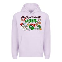 Lilac Santa's Favorite Cashier Premium Hoodie - LillyAllenDesigns
