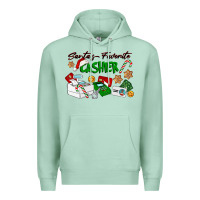 Seafoam Santa's Favorite Cashier Premium Hoodie - LillyAllenDesigns