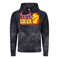 Cloud Black one cute chick Vintage Hoodie - FaDigitalArtStudio