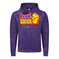 Cloud Purple one cute chick Vintage Hoodie - FaDigitalArtStudio