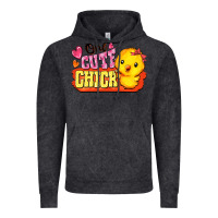 Vintage Black one cute chick Vintage Hoodie - FaDigitalArtStudio
