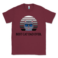 Burgundy Best Cat Dad Ever Classic Tee - Bettercallsaul