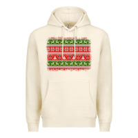 Tofu knitted christmas reindeer pine tree background Premium Hoodie - Jasminsmagicworld