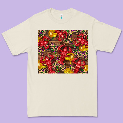 Mardi Gras Crawfish Premium Tee Designed By Cowgirlartshop