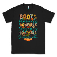 Black boots flannels bonfires football Classic Tee - CowGirlArtShop