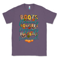 Lavender boots flannels bonfires football Classic Tee - CowGirlArtShop