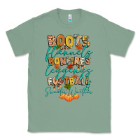 Sage boots flannels bonfires football Classic Tee - CowGirlArtShop