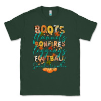 Sports Green boots flannels bonfires football Classic Tee - CowGirlArtShop