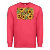 Cardinal cactus leopard sunflower glitter background Premium Sweatshirt - AdoDesignShop
