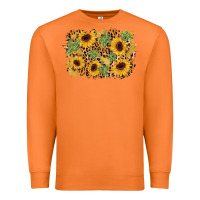 Carrot cactus leopard sunflower glitter background Premium Sweatshirt - AdoDesignShop